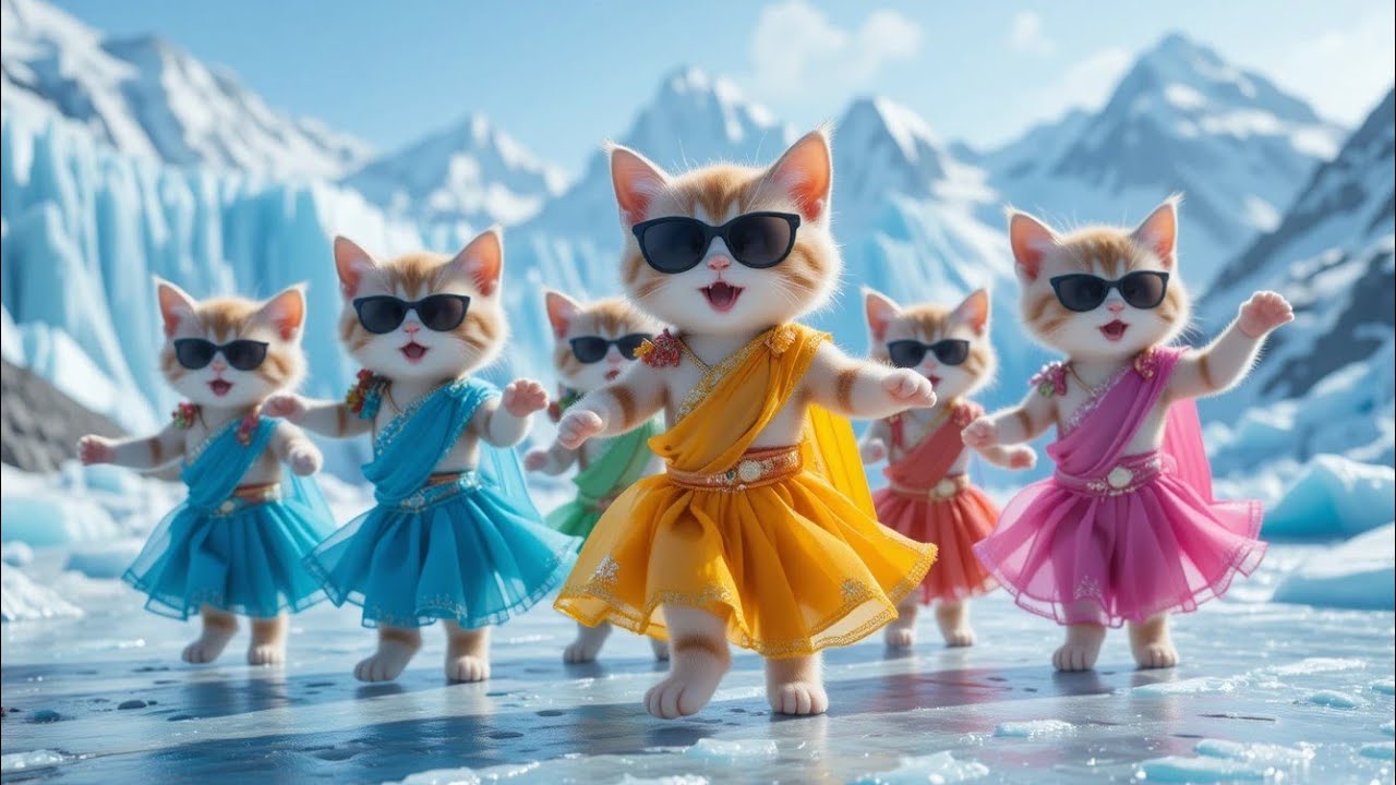 बिल्ली का मजेदार डांस |Cutest Cat videos funny dance🤣💃Videos for cats 