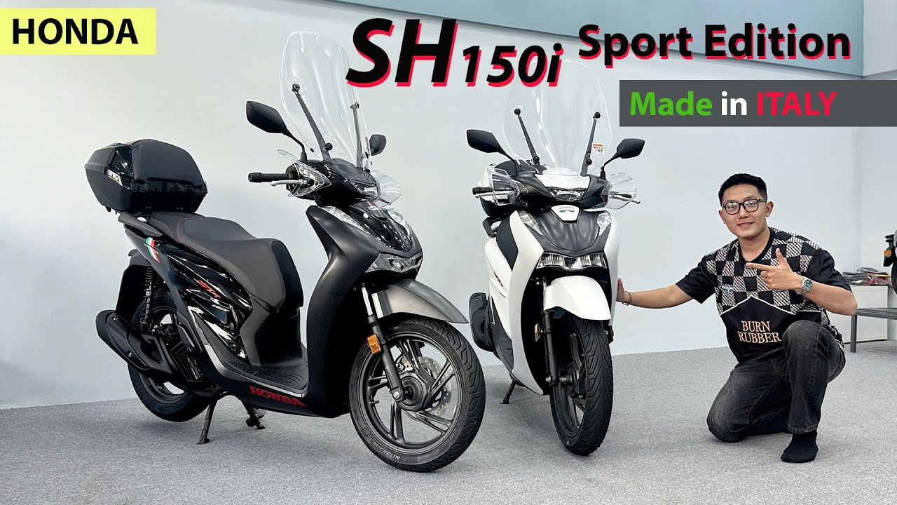 Giá hơn 200 triệu, tay ga nhập Ý HONDA SH150i Sport Edition 2025 