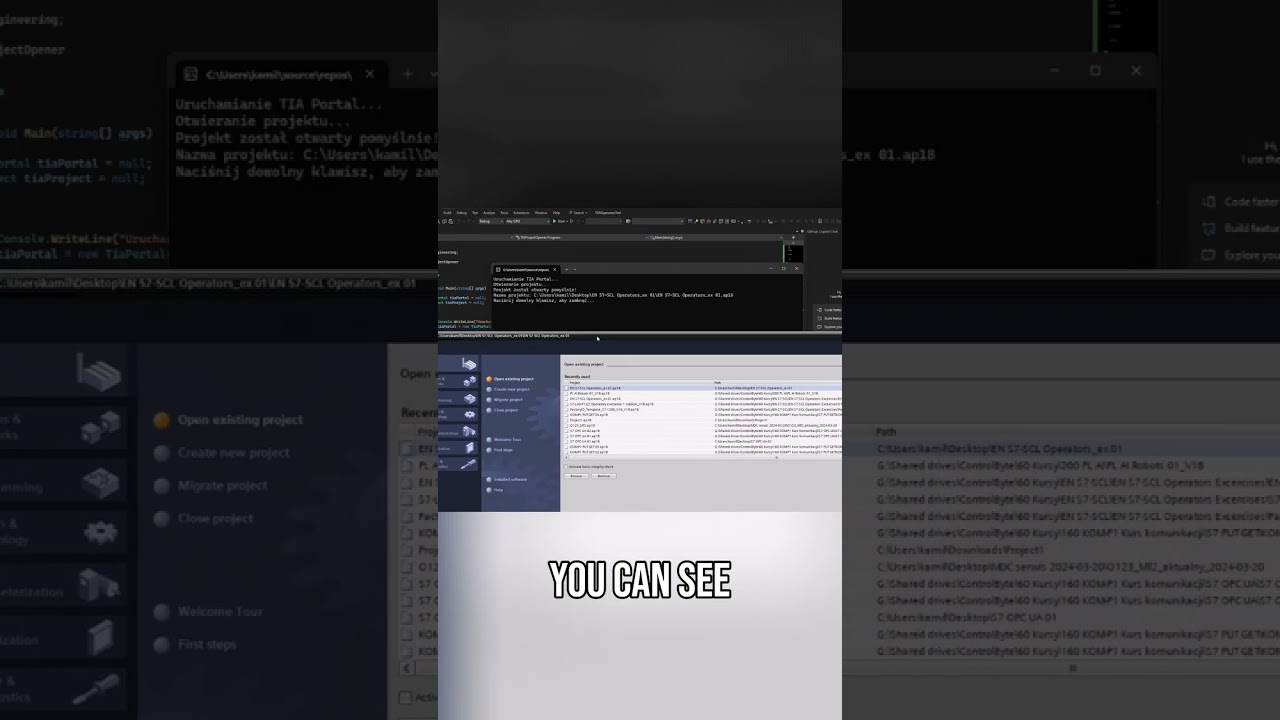 TIA Portal API Working: Project Loaded & Permissions Confirmed! #shorts