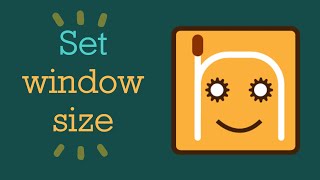 Set window size | #nRoBo #testautomationframework