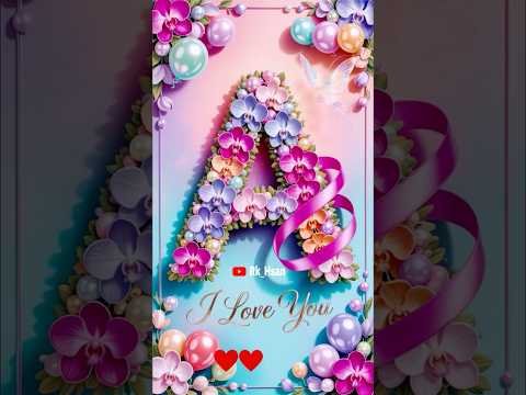 A name flowers letter new shots video status, a name letter shayari shots video, #rk_hsan