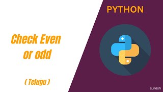 Find Odd or Even for a Given Number in Python | Telugu