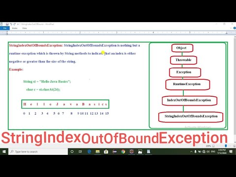 What is StringIndexOutOfBoundException and how to handle it in java