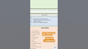 CUET PG Botany Syllabus|| M.Sc entrance syllabus ll DU || BHU || HCU || JNU