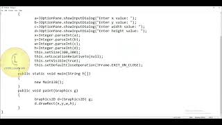 Java | Graphics2D 'drawRect() - user input' | CodeLearning