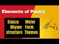 Elements of Poetry | Parts of a Poem | Rhyme and Rhythm | Feet and Meter | Poetry for Beginners