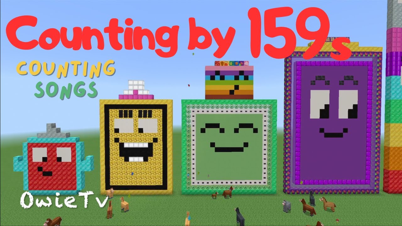 Counting by 159 Song | Minecraft Numberblocks Counting Songs | Math and Number Songs for Kids