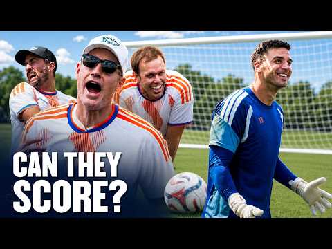 Can Tennis Players Score on a Pro Goalkeeper? | Nothing Major Challenge