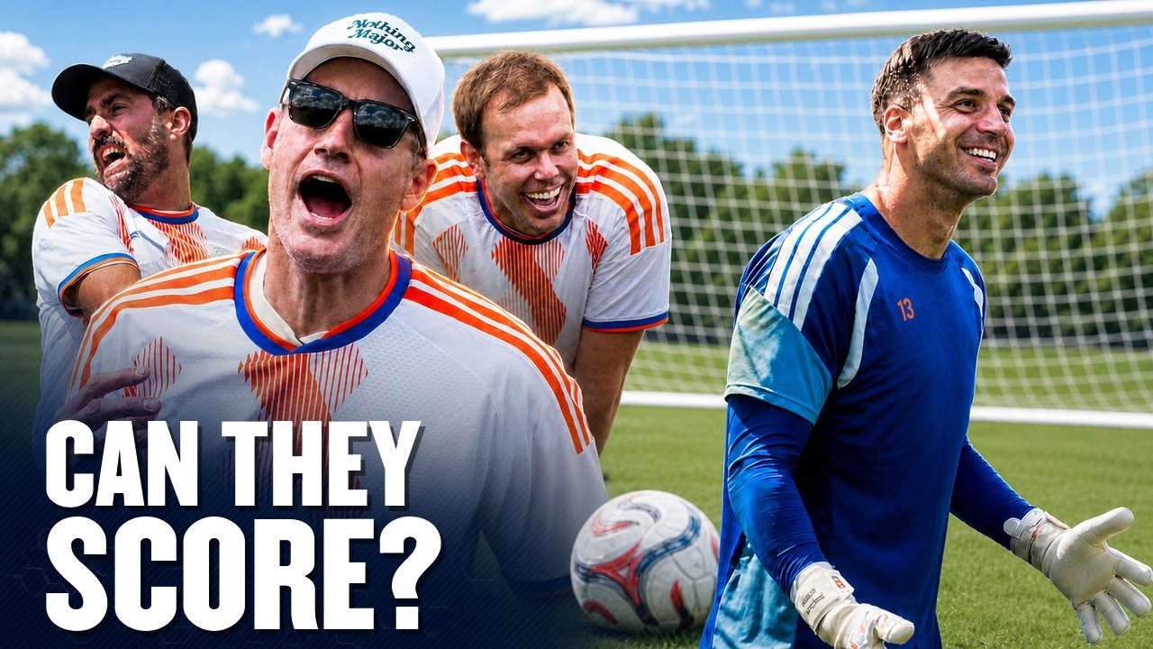 Can Tennis Players Score on a Pro Goalkeeper? | Nothing Major Challenge