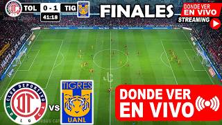 Toluca vs. Tigres En Vivo, Donde ver, A que hora juega FINAL Concachampions 2026 Análisis Pronostico