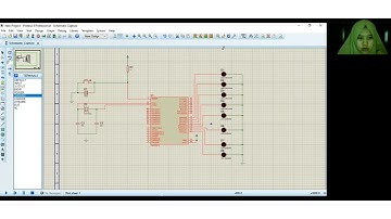 Percobaan Simulasi Program Running LED Mikrokontroler ATmega16||Aplikasi Proteus dan CVAVR