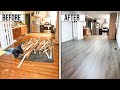 How To Install Vinyl Plank Flooring In A Kitchen And Living Room As A Beginner | Home Renovation