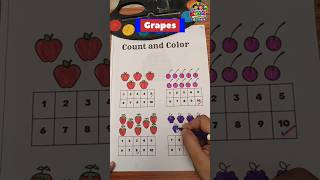 Worksheet for Kids | Count and Color | #learning #education