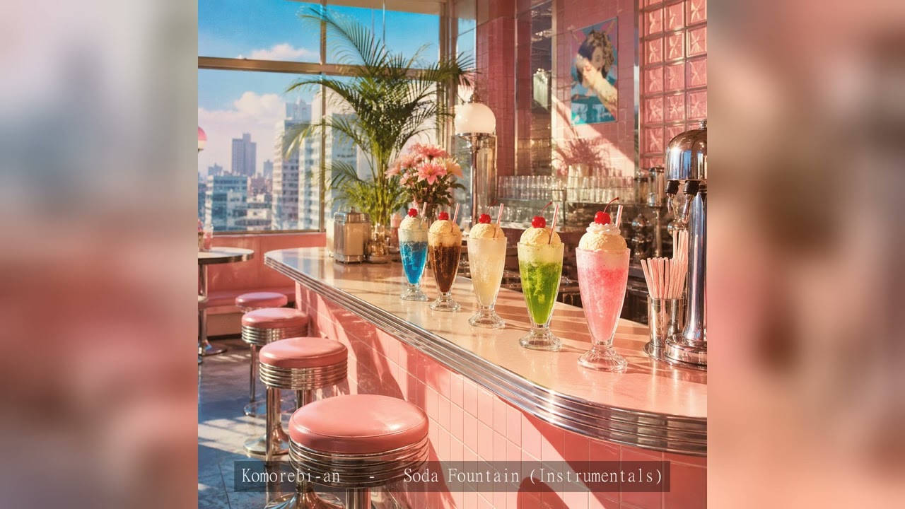 Soda Fountain 🌃 Showa Japan City Pop Instrumentals ~ Retro 80s