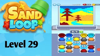 Sand loop level 29  solution and walkthrough for gameplay 