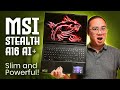 MSI Stealth A16 AI+ - Lightweight and Powerful 16-inch Gaming Laptop!