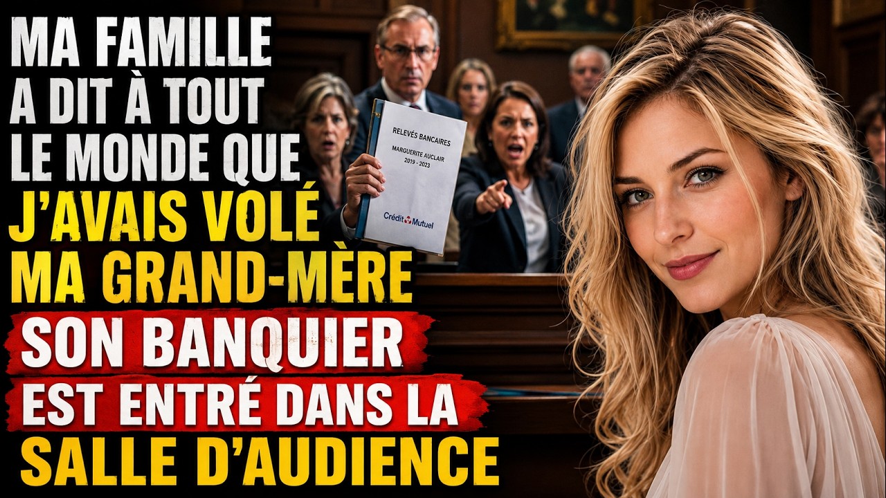 Ma tante s'est levée en plein bureau du notaire, devant onze membres de ma famille, et elle a crié : « Elle a vidé le compte de Mamy pendant qu'elle agonisait ! » Ma mère a hoché la tête. Personne...