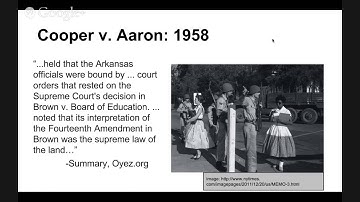 The Supreme Court Precedent Cases  Cooper v  Aaron 1958
