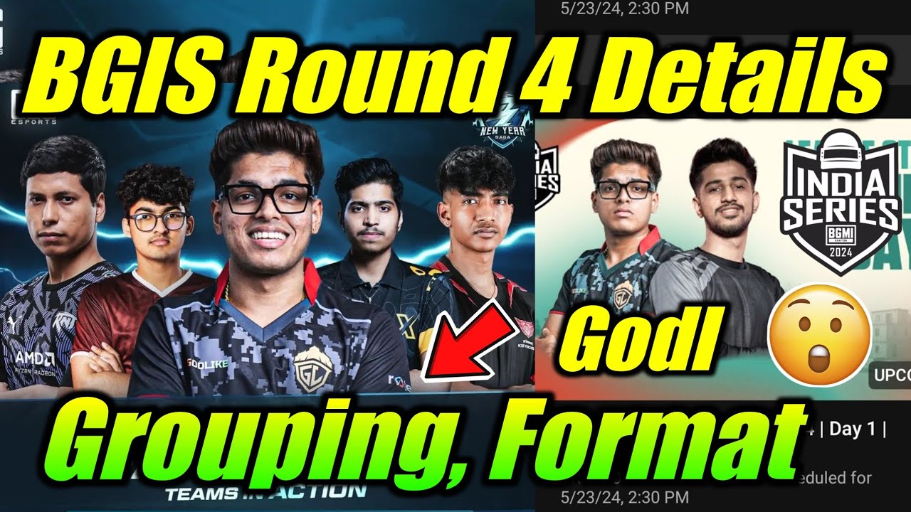 BGIS Round 4 Details 😮 Godl Match 🔥 Grouping, Format | News 😳 - YouTube