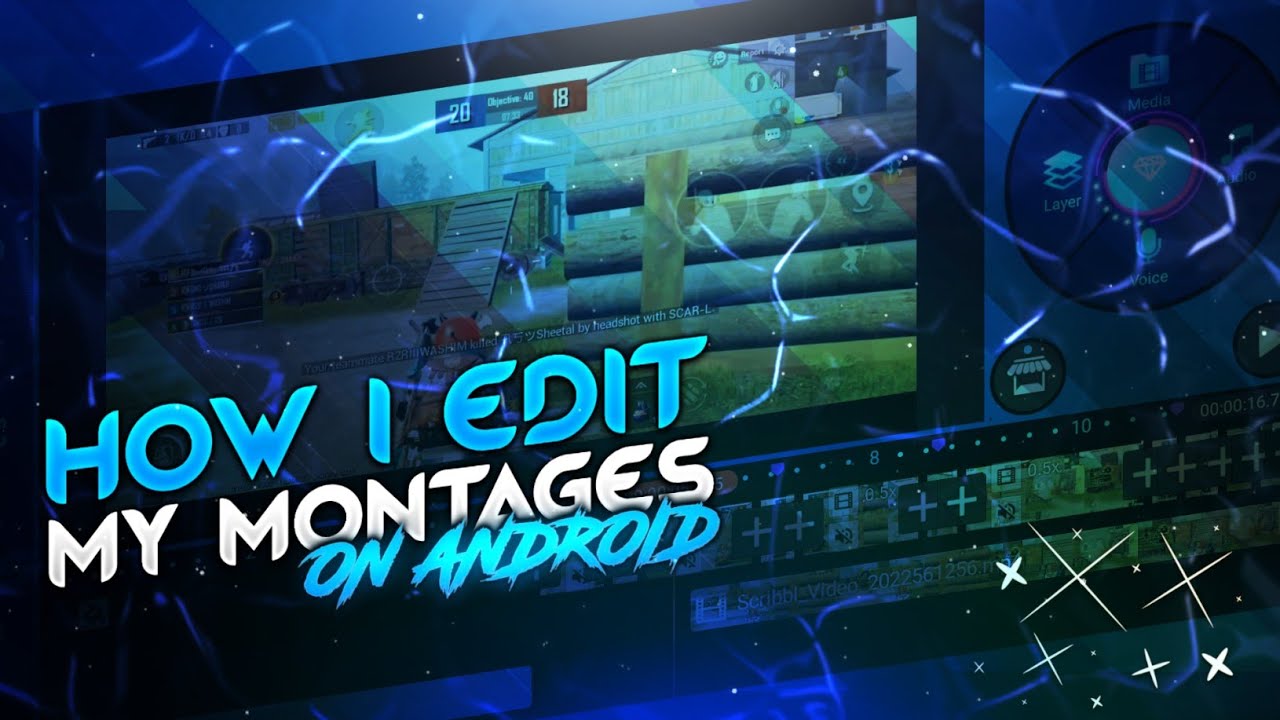 HOW I EDIT MY MONTAGE ON ANDROID || EDIT PUBG MONTAGES ON ANDROID || SAD - XXXTENTACION TUTORIAL