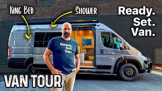 This VAN Conversion With MEGA King Size Bed  RAM Promaster Luxury Class B Camper