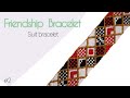 DIY Diamond Macrame Friendship Bracelet / Four suits Bracelet / #diy #handmade
