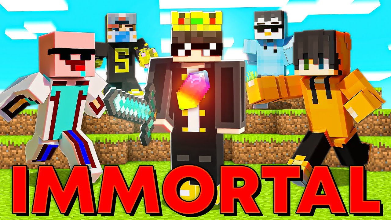 I Became Immortal In This 'Magic Gem Only' Minecraft Server - YouTube