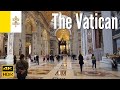 Vatican city   saint peters basilica sistine chapel  4k walking tour in 2022