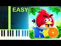 ANGRY BIRDS RIO THEME - EASY Piano Tutorial