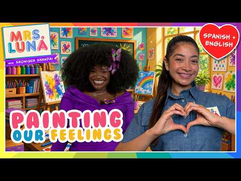 🎨 Painting Our Feelings | Learn Emotions Through Art with Mrs. Luna & Shoniqua Shandai 🌙