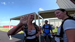 Myka Keltz - Tandem Skydive at Skydive Indianapolis