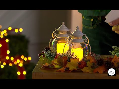 Home Reflections Indoor/Outdoor S/2 8" Hanging Lanterns | QVC