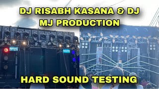 DJ RISABH KASANA & DJ MJ PRODUCTION HARD SOUND TESTING | KAWAD YATRA 2024 | Royal Sunny Vlogs