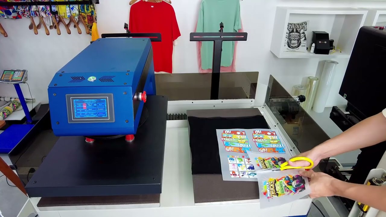 double-station heat press machine,One-click heat transfer, simple and easy to use