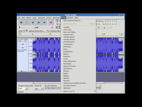 音声動画からDebianのAudacityでノイズを除去する方法