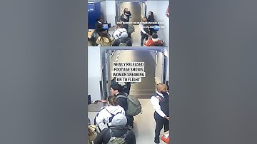Newly released footage shows woman sneaking on to flight
