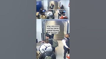 Newly released footage shows woman sneaking on to flight