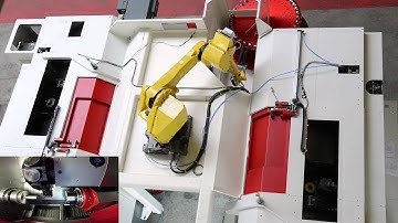 TURNKEY PROJECTS - SP 280 SY - CNC Turning center and FANUC robot