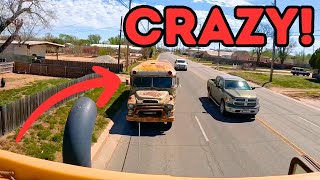 We Towed this 1950s Bus Down the Road on FLAT Tires! SKETCHY! (Plus Rescuing more Abandoned Cars)