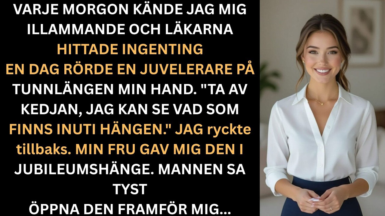 Jag mådde illa varje morgon när juveleraren såg min frus kedja skrek hon Ta av den