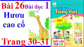 Vở Bài Tập Tiếng Việt Lớp 2 Bài 26 | Hươu cao cổ | Trang 30 - 31 | Cánh Diều | Bài Đọc 1 | Tập 2