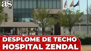 El TECHO de la entrada principal del HOSPITAL ISABEL ZENDAL SE DESPLOMA