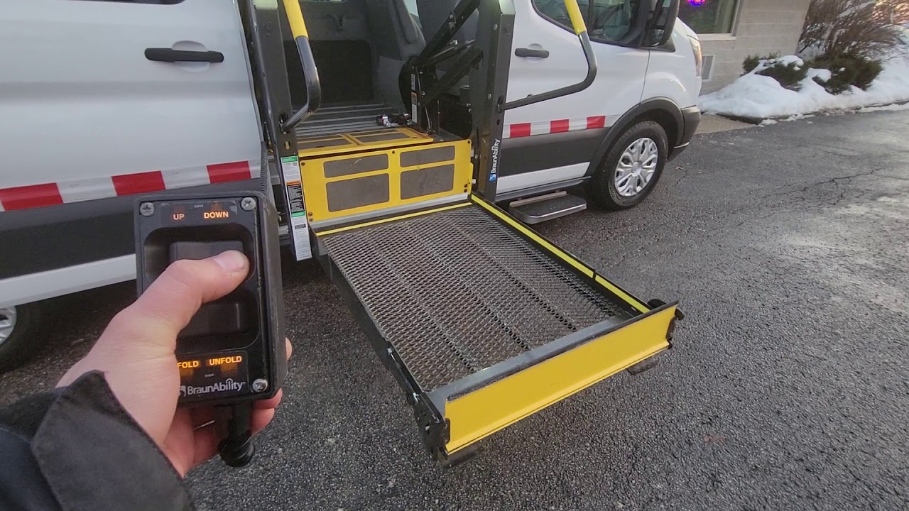 2015 Ford transit medium roof wheelchair side entry van