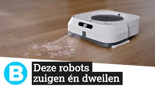 robotstofzuiger en dweilrobot maken samen schoon - YouTube