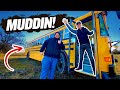 We went MUDDING on a school bus! (with Westen Champlin)