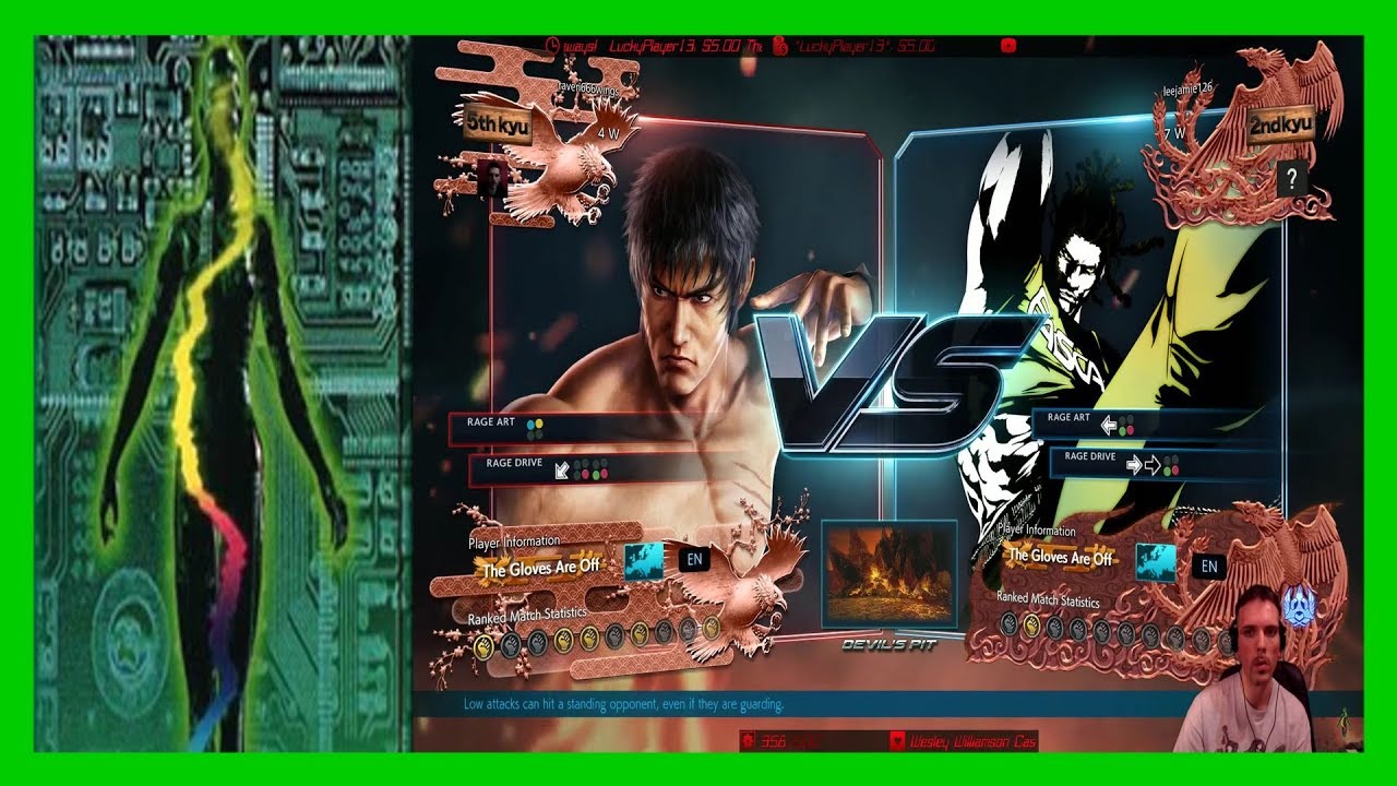 raven666wings vs leejamie126 [Online, Ranked] [Tekken 7] [1080p]