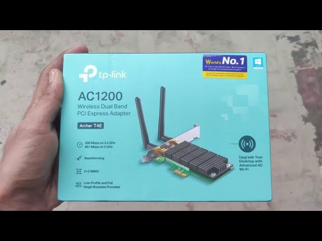Tp-Link Archer T4E AC1200 Wireless Dual Band PCI Express Adapter Unboxing  with speed test. - YouTube