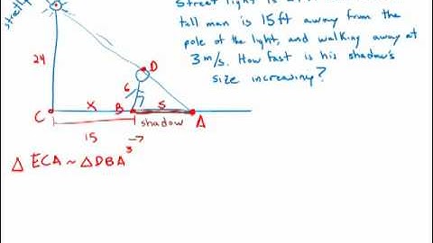 Calculus: Related Rates Similar Triangles
