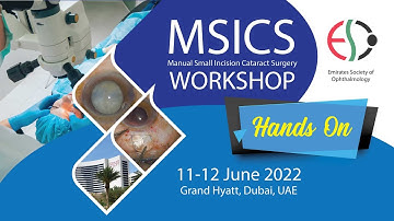 Manual Small Incision Cataract Surgery Workshop and Hands on.