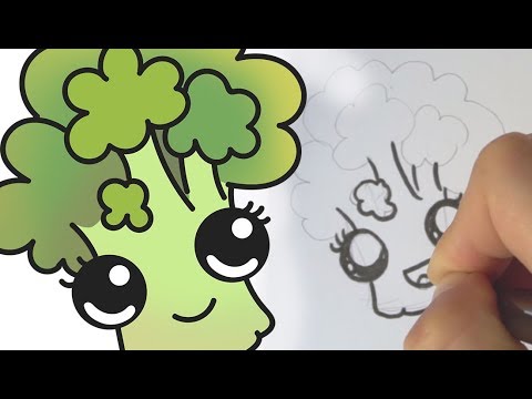 Cómo dibujar un brócoli kawaii - YouTube